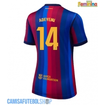 Camisa de time de futebol Barcelona Karim Adeyemi #14 Replicas 1º Equipamento Feminina 2026-27 Manga Curta